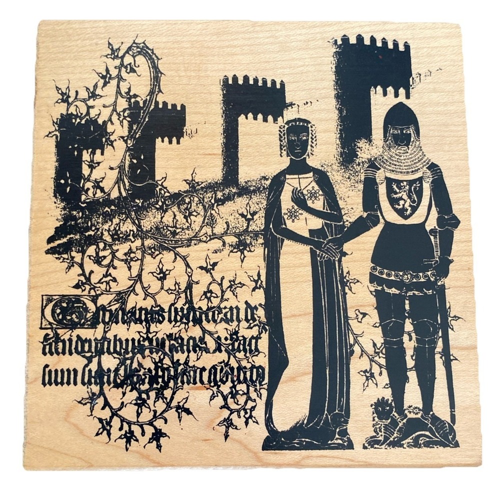 NEW Club Scrap 2003 Large Rubber Stamp Limited Edition Knight‎ Castle Medieval